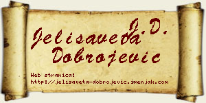 Jelisaveta Dobrojević vizit kartica